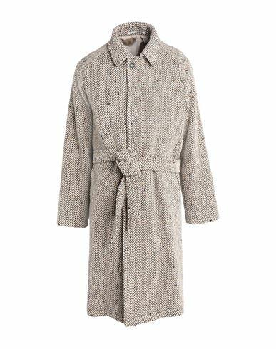 Tagliatore Man Coat Sand Virgin Wool, Polyamide Cover