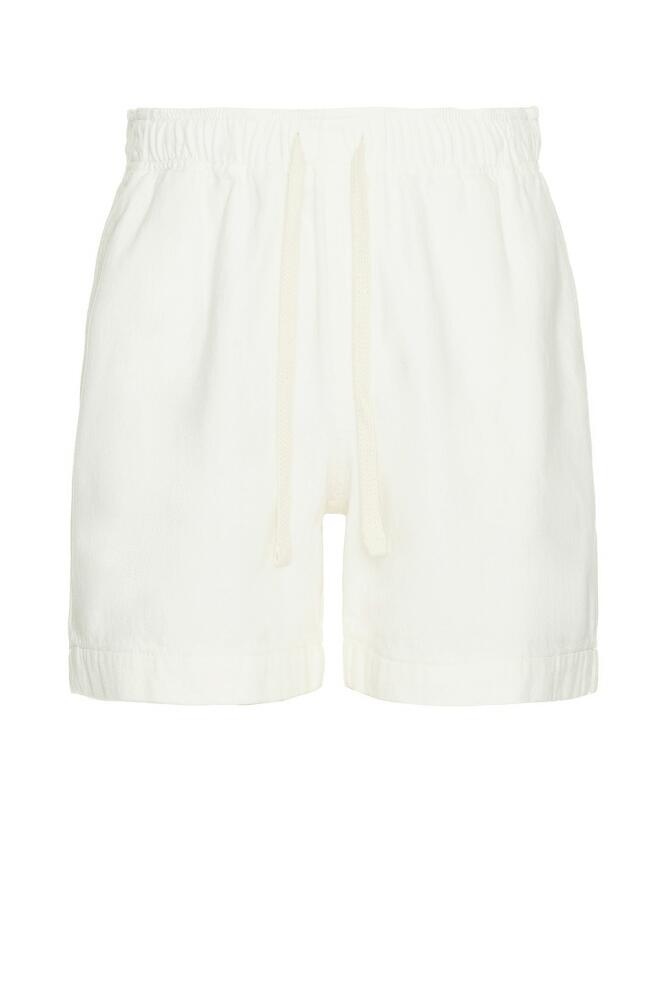 FRAME Textured Terry Short in Cream Cover