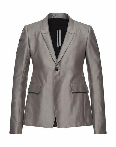 Rick Owens Man Blazer Grey Cotton, Silk Cover