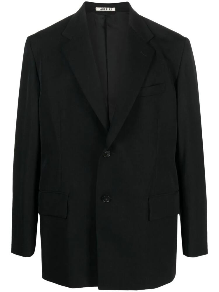 Auralee single-breasted wool blazer - Black Cover