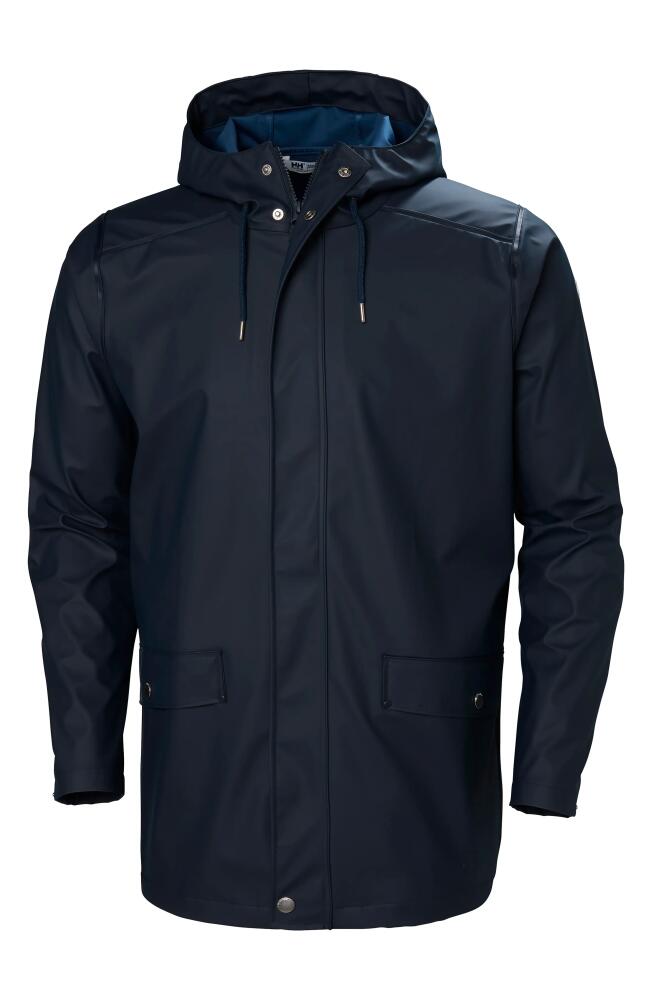 Helly Hansen Moss Waterproof Rain Coat in Navy Cover