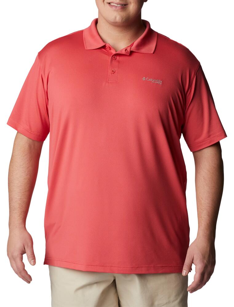 Columbia Low Drag Offshore Polo Shirt in Sunset Red Cover