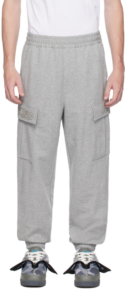 BAPE Gray Relaxed Fit Cargo Pants Cover