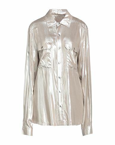 Rick Owens Woman Shirt Platinum Viscose Cover