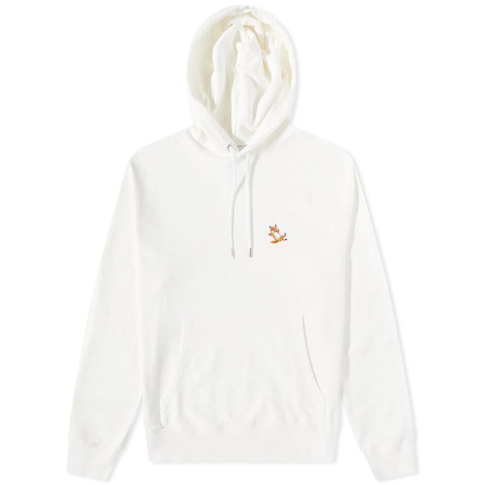 Maison Kitsuné Men's Chillax Fox Patch Classic Hoodie in Ecru Cover