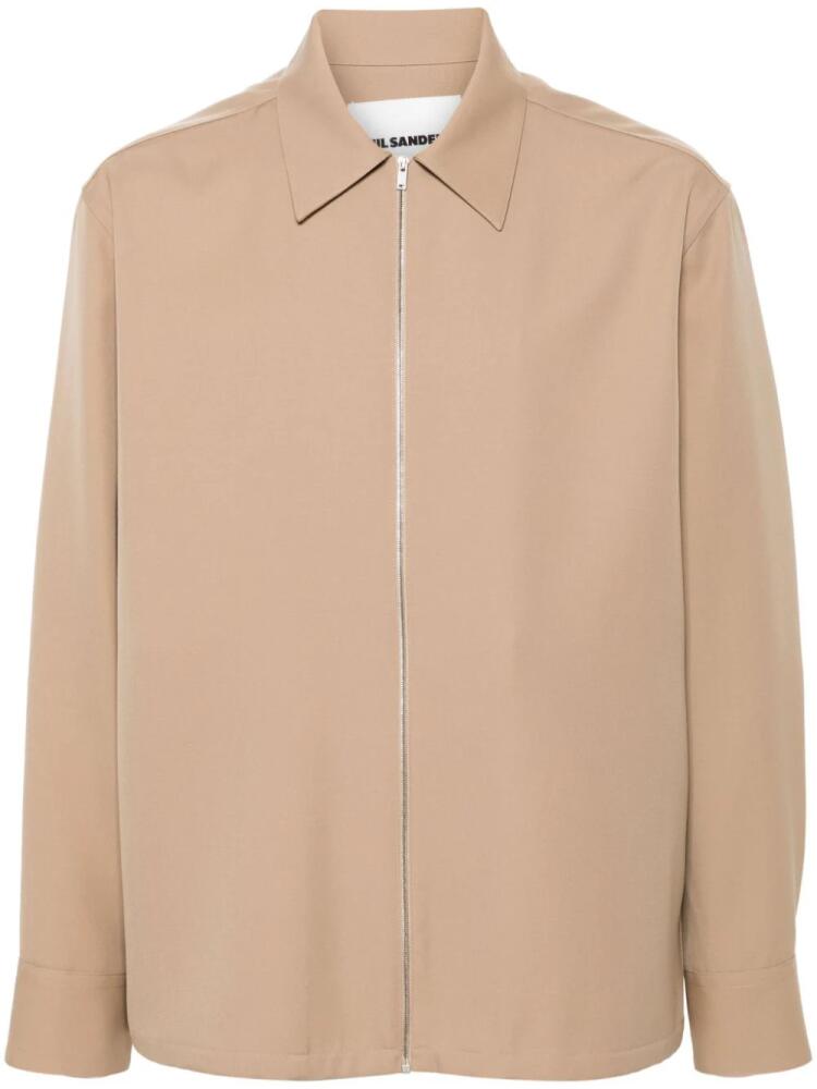 Jil Sander wool overshirt - Brown Cover