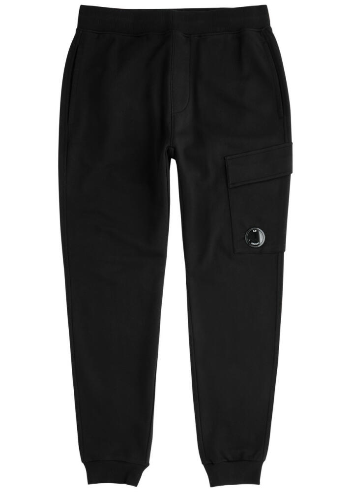 C.P. Company Lens Cotton Sweatpants - Black Cover