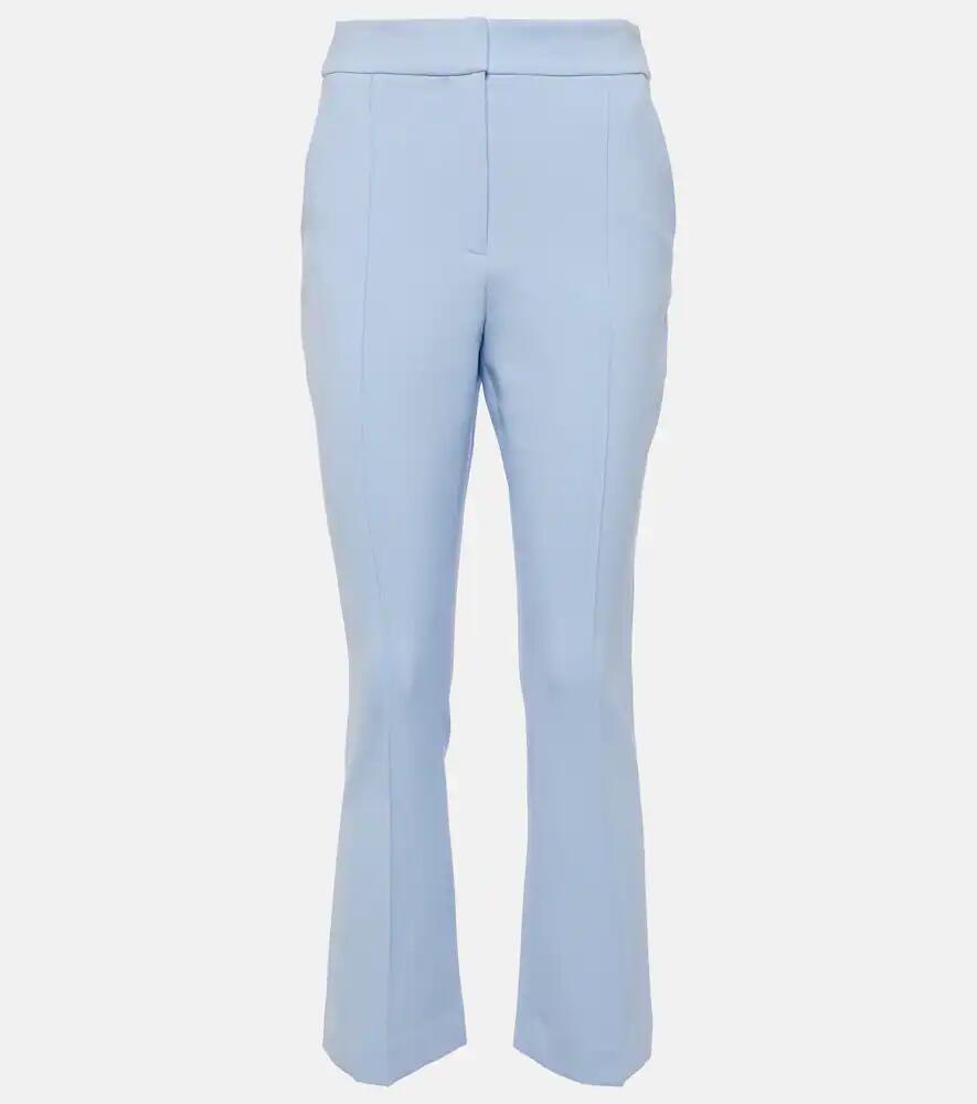 Veronica Beard Tani cropped high-rise flared pants Cover