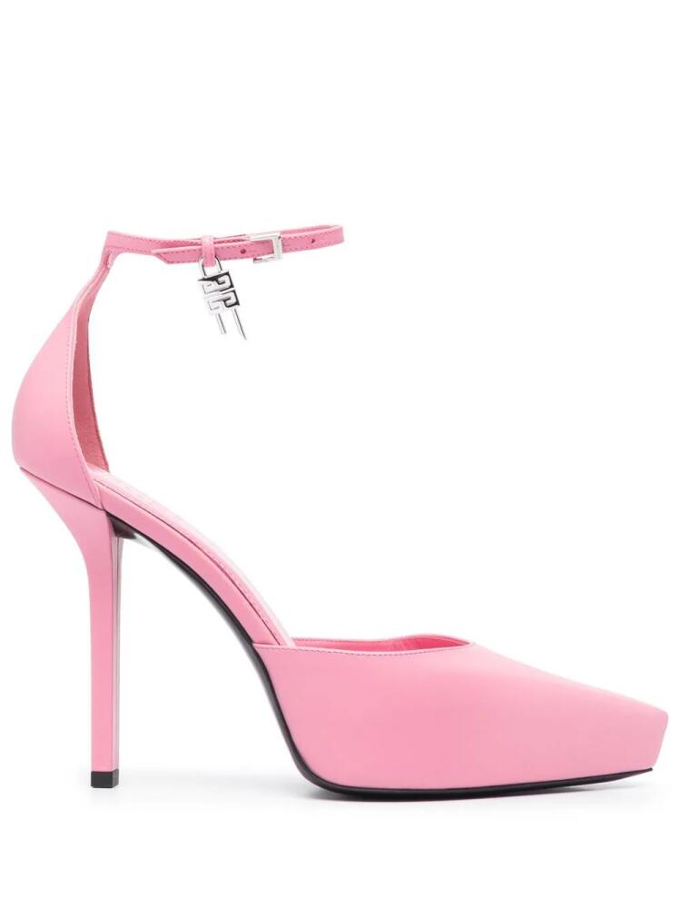 Givenchy G-Lock leather platform pumps - Pink Cover