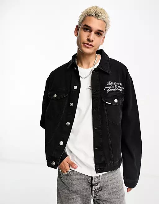 Sixth June denim jacket in black Cover