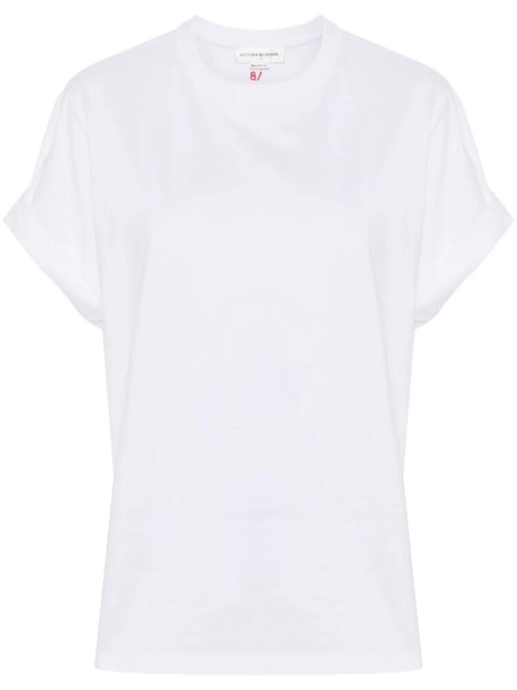 Victoria Beckham short-sleeve organic cotton T-shirt - White Cover