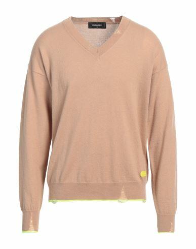 Dsquared2 Man Sweater Camel Virgin Wool, Cashmere, Polyester Cover