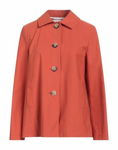 Harris Wharf London Woman Overcoat & Trench Coat Rust Polyester Cover