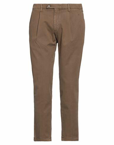 Michael Coal Man Pants Brown Cotton, Elastane, Polyester Cover