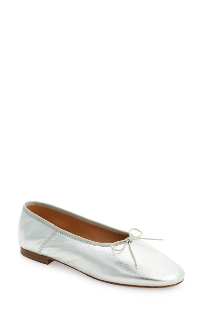 Mansur Gavriel Dream Ballerina Flat in Silver Silver Cover