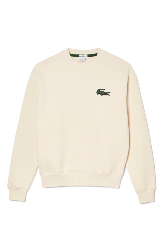 Lacoste Gender Inclusive Crocodile Badge Loose Fit Crewneck Sweatshirt in Laponie Cover