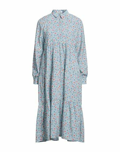 Replay Woman Midi dress Sky blue Polyester, Elastane Cover