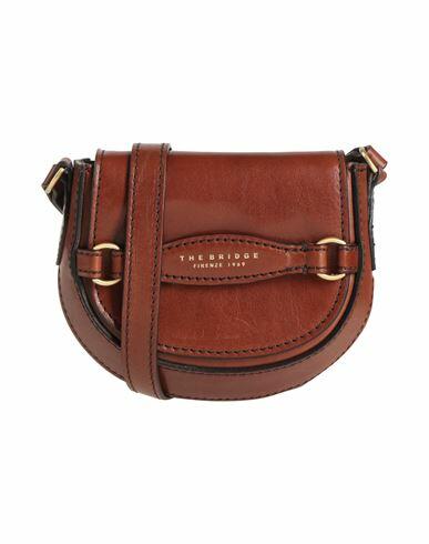 The Bridge Woman Cross-body bag Cocoa Leather Cover