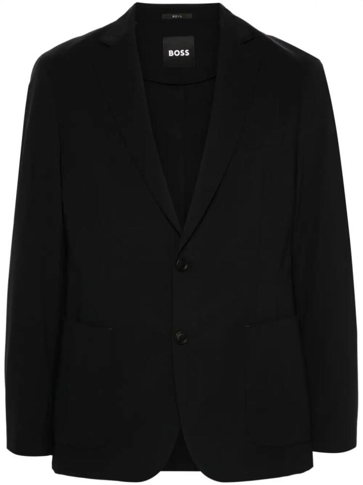 BOSS stretch-jersey blazer - Black Cover