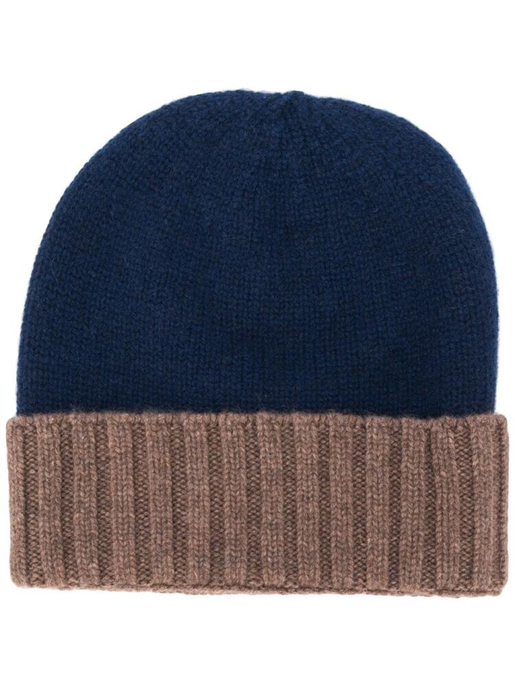 Dell'oglio ribbed detail knitted hat - Blue Cover