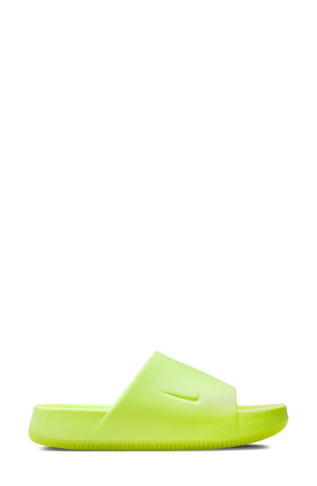 Nike Calm Slide Sandal in Volt/Volt Cover