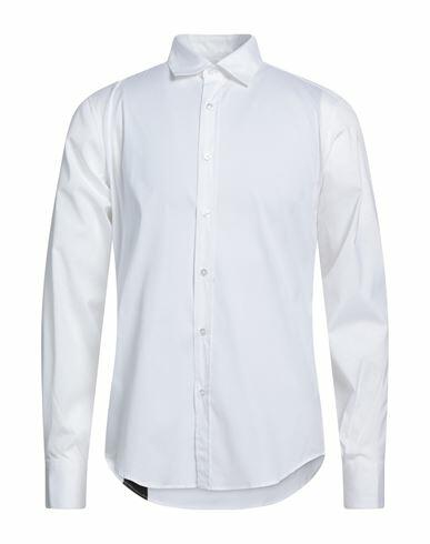 Costume National Man Shirt Ivory Cotton, Elastane Cover