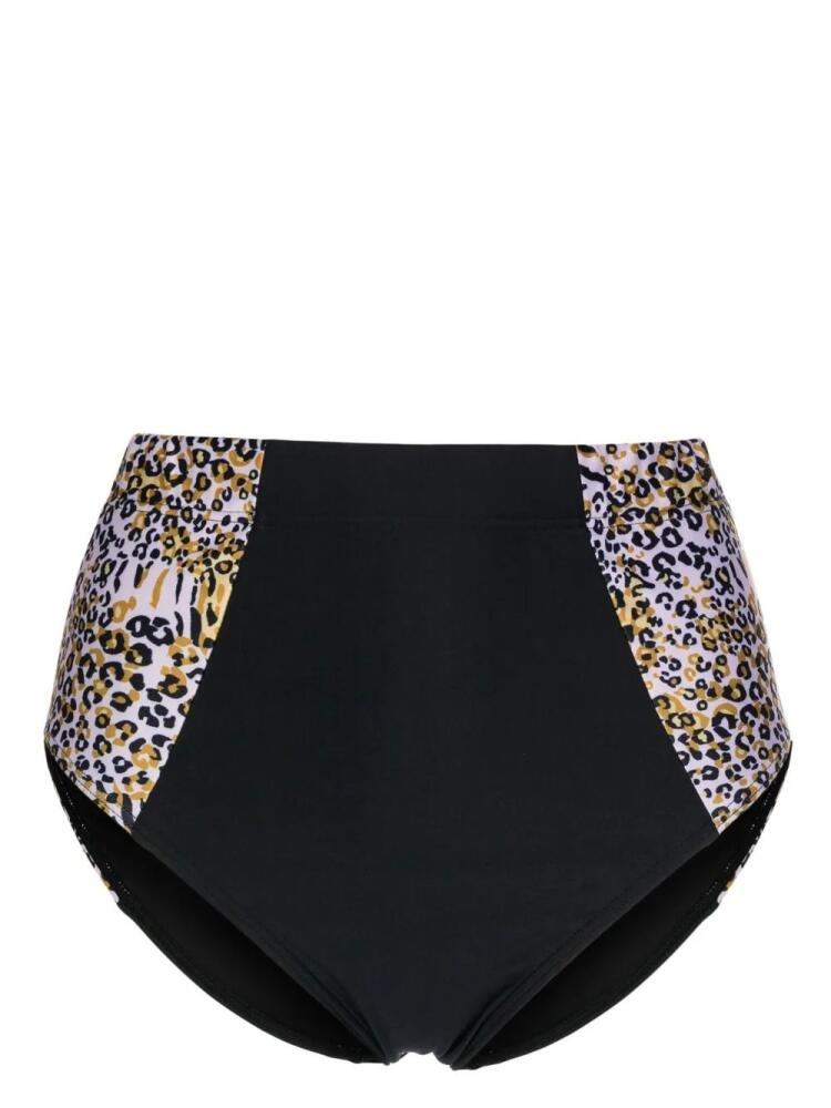 Duskii high-waisted leopard-print bikini bottoms - Multicolour Cover