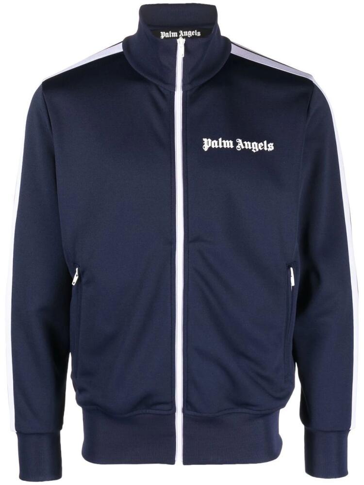 Palm Angels logo track jacket - Blue Cover