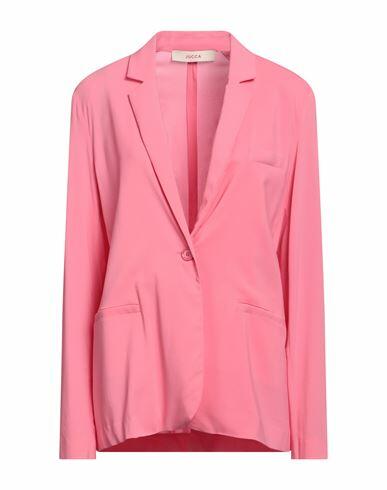 Jucca Woman Blazer Pink Viscose, Elastane Cover