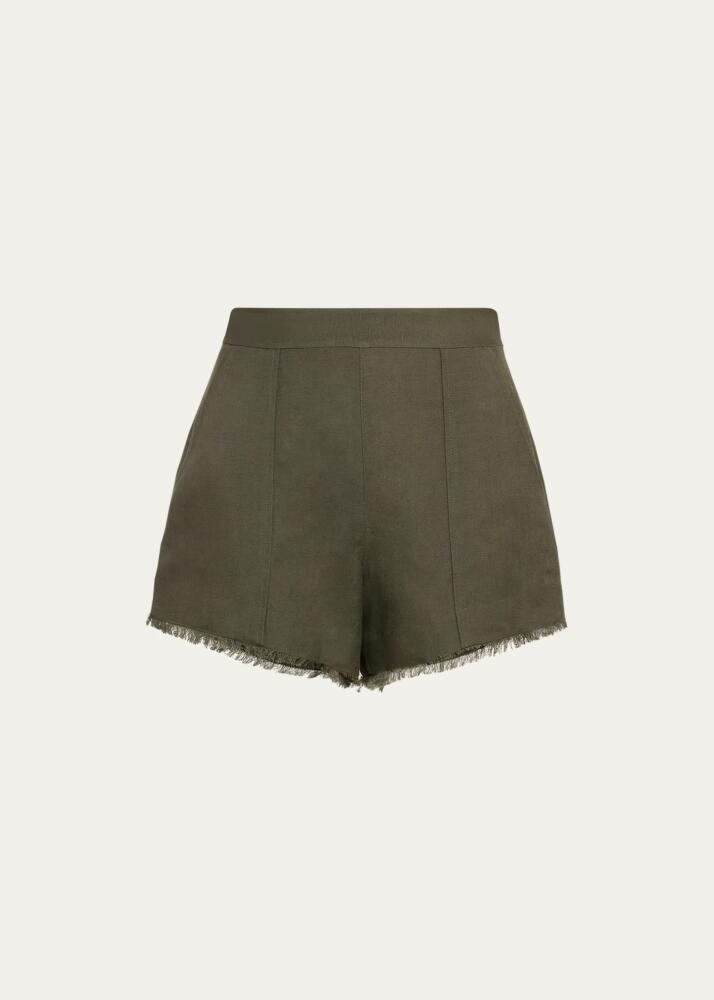 SIMKHAI Dax Fringe-Trim Shorts Cover