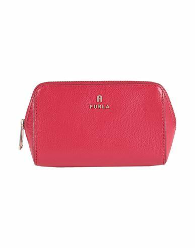 Furla Furla Camelia M Cosmetic Case Woman Pouch Red Leather Cover