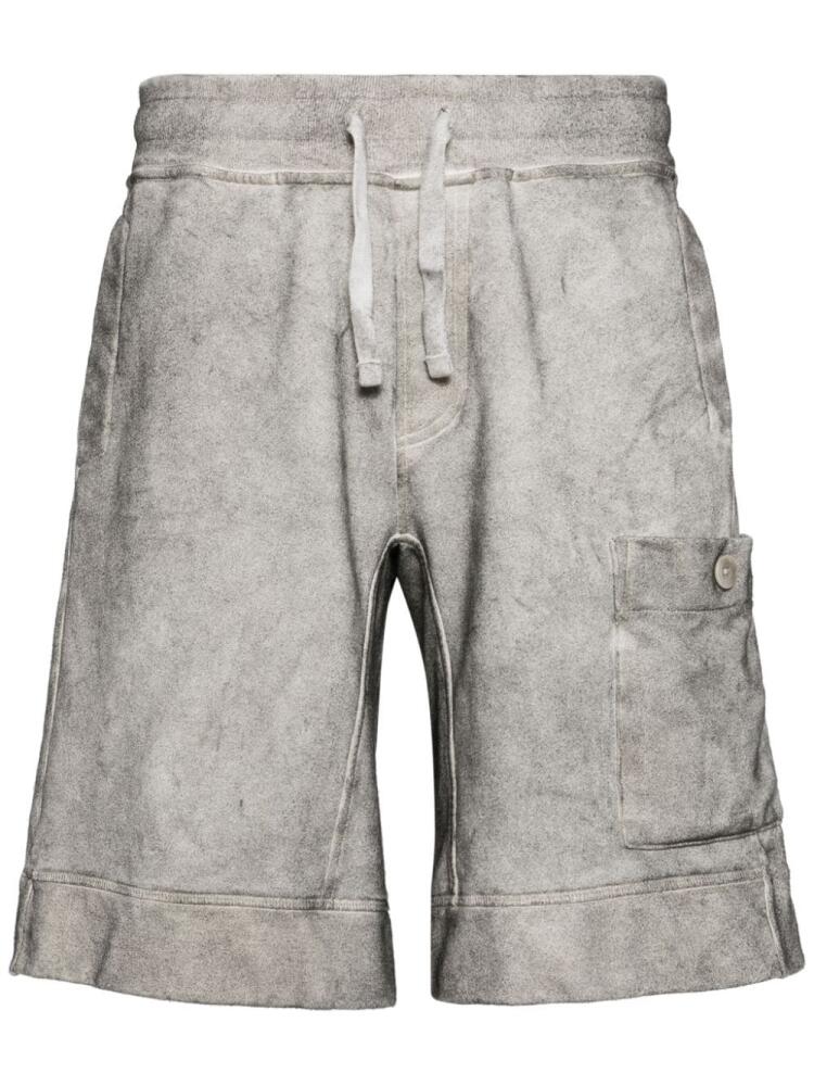 Ten C drawstring cotton track shorts - Grey Cover