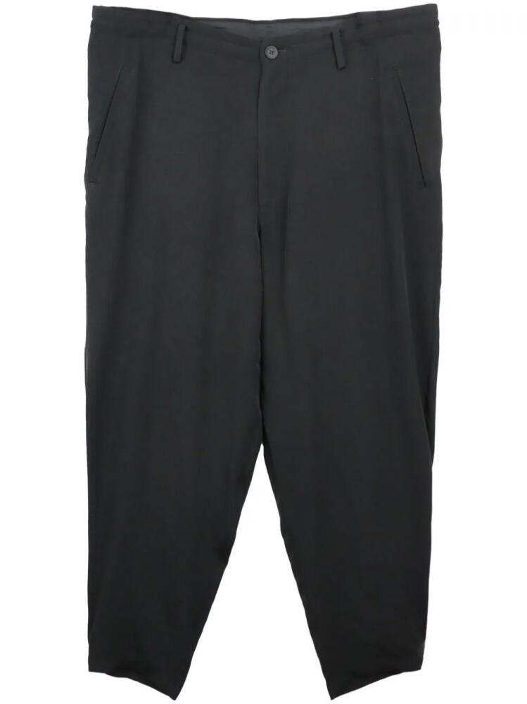 Yohji Yamamoto buttoned tapered trousers - Black Cover