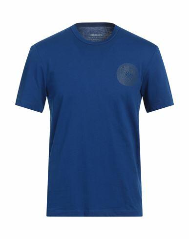 Blauer Man T-shirt Blue Cotton Cover