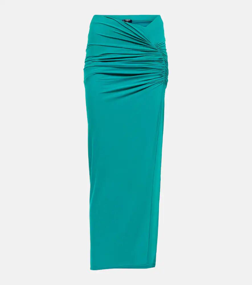 Balmain Ruched maxi skirt Cover