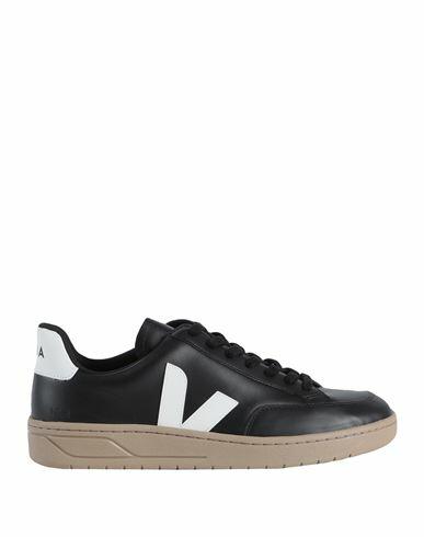 Veja V-12 Man Sneakers Black Leather Cover