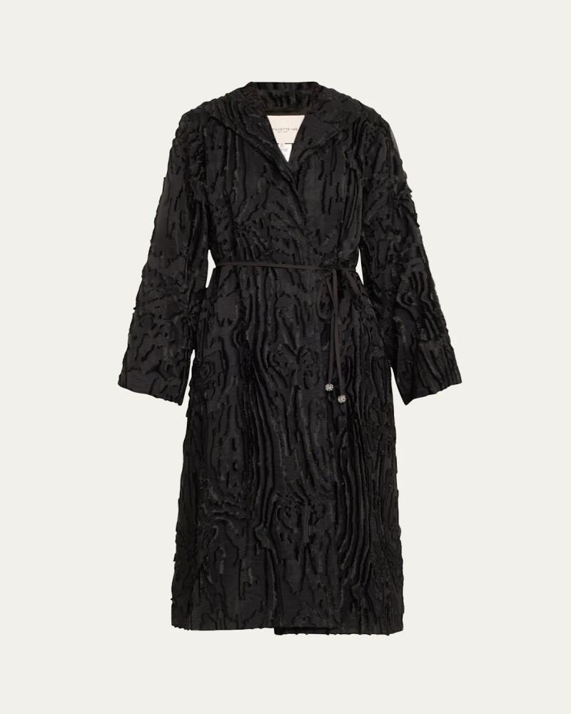 Lafayette 148 New York Wrap-Front Textured Jacquard Jacket Cover