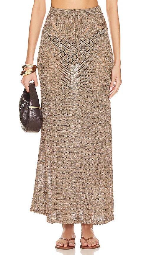 Tularosa Rhosa Metallic Skirt in Metallic Bronze Cover