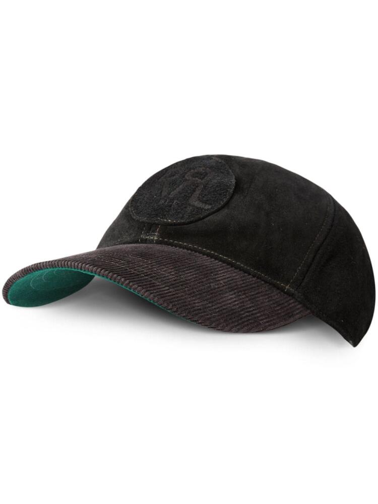 Ralph Lauren RRL logo-patch suede baseball cap - Black Cover