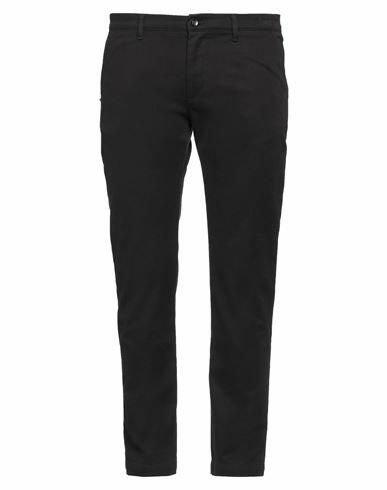 Officina 36 Man Pants Black Cotton, Elastane Cover