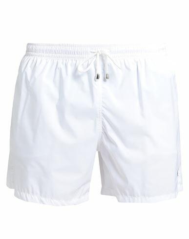 Fedeli Man Swim trunks White Polyester Cover