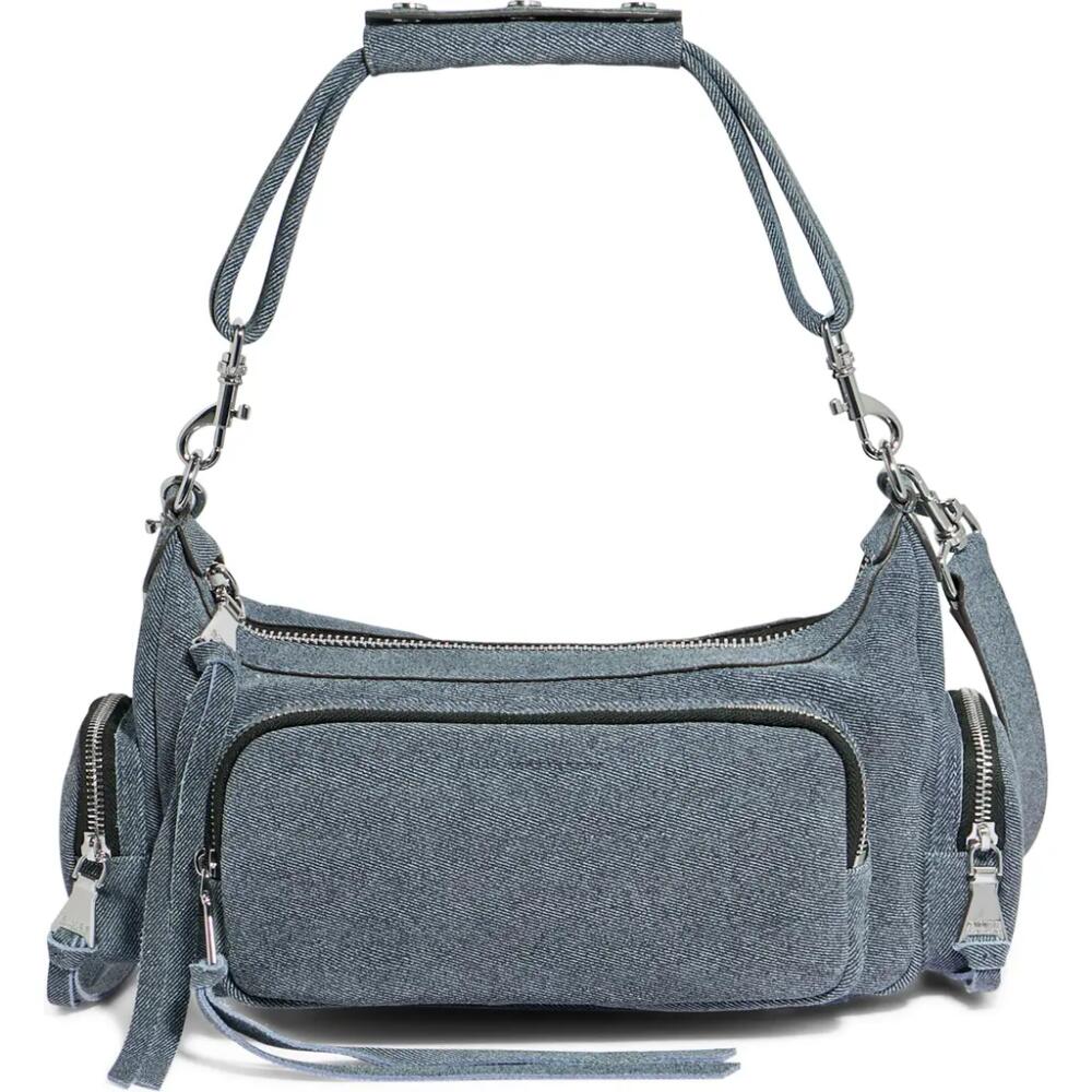 Aimee Kestenberg Away We Go Suede Shoulder Bag in Denim Leather Cover