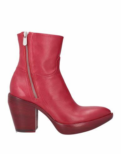 Rocco P. Woman Ankle boots Red Leather Cover