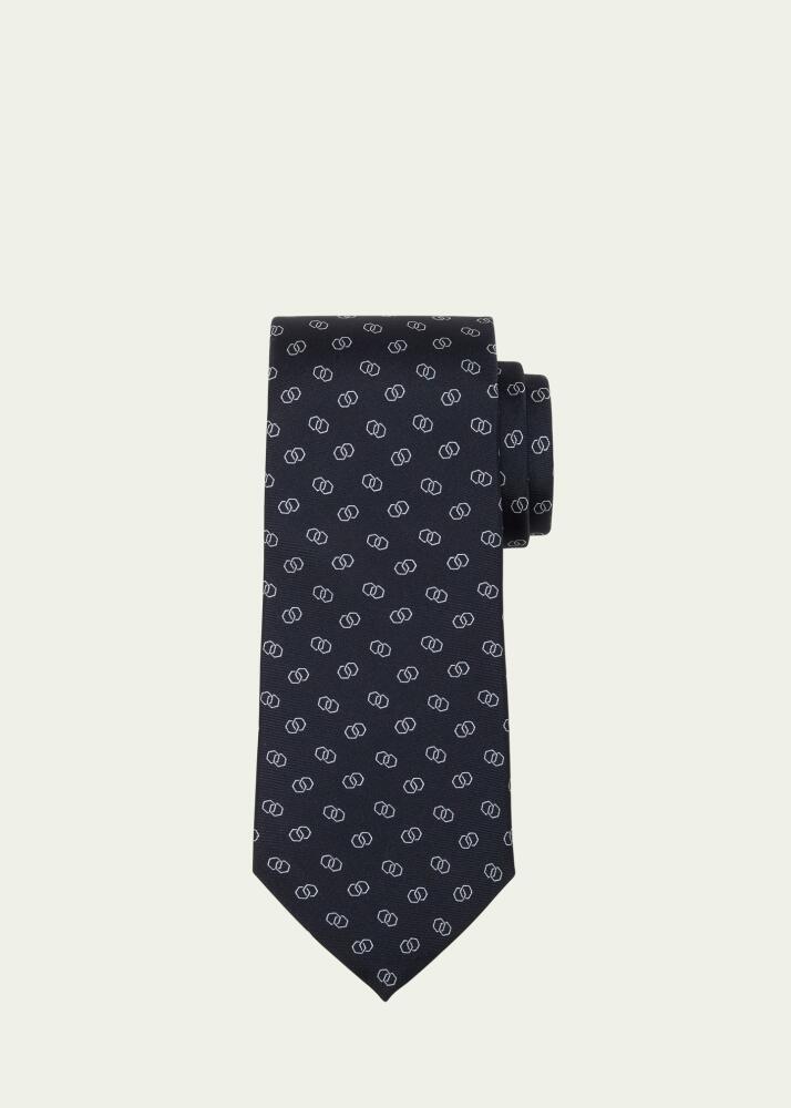 Ralph Lauren Men's Neat Silk Twill Tie Cover