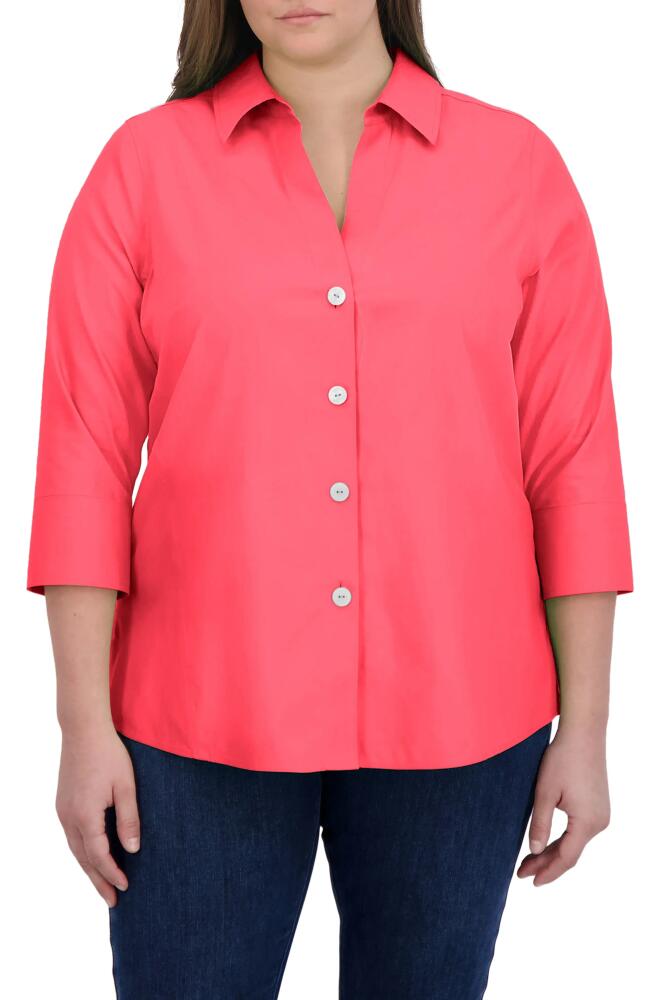 Foxcroft Paige Button-Up Shirt in Simply Red Cover