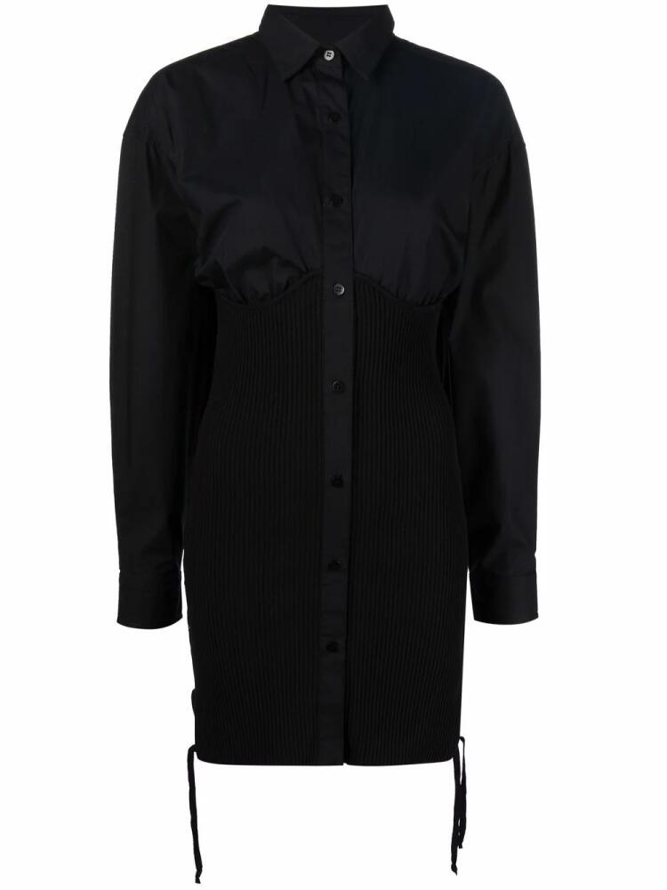 ANDREĀDAMO structured shirt dress - Black Cover