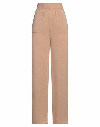 Msgm Woman Pants Camel Wool, Cashmere Cover