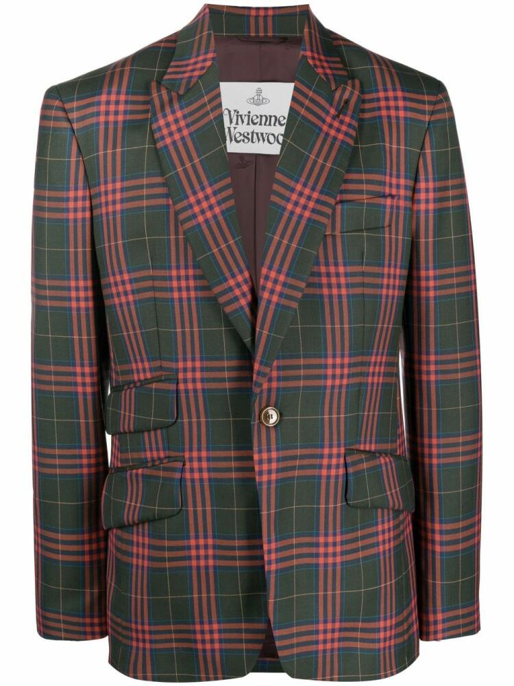 Vivienne Westwood checked virgin wool blazer - Green Cover