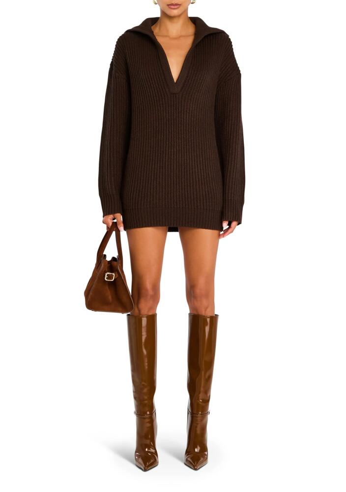 SER.O.YA Shy Oversized Sweater Dress in Ash Brown Cover