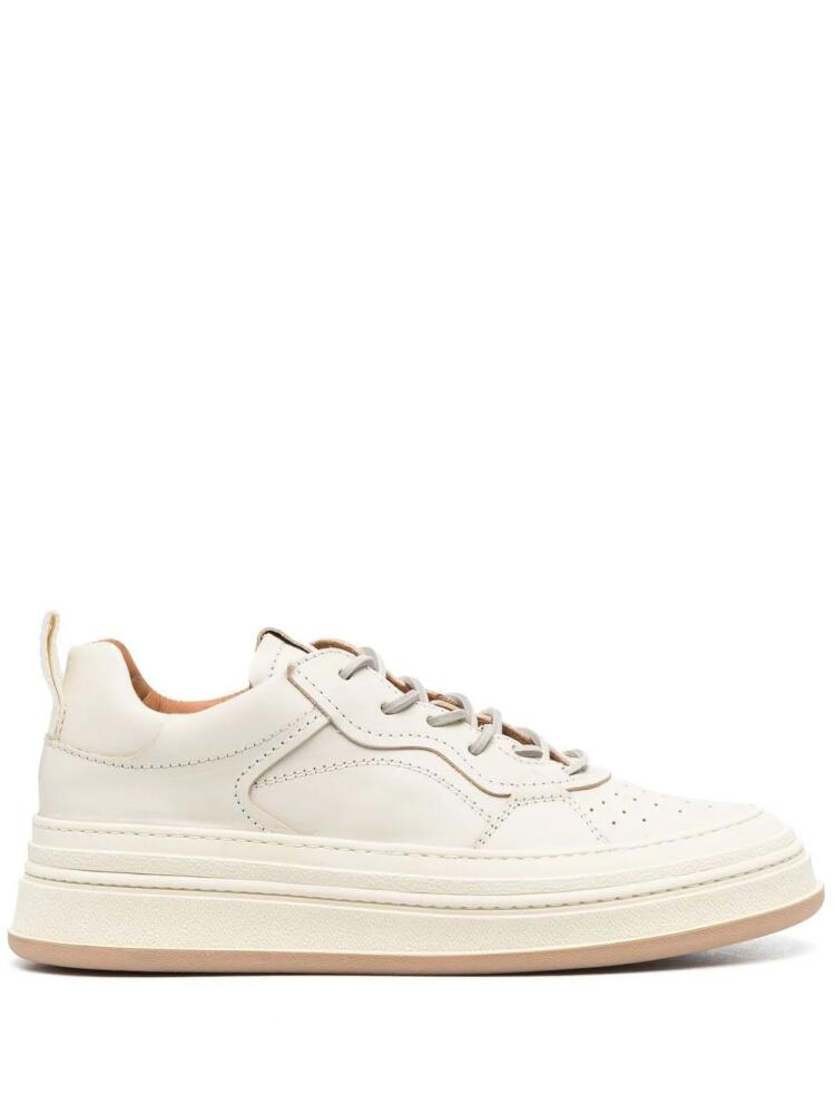 Buttero leather low-top sneakers - Neutrals Cover